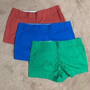 J. Crew Broken-In Chino Shorts (Set of 3)